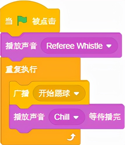 用scratch编程制作一场足球赛,足球编程scratch