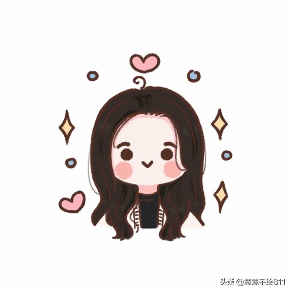 卡通头像女生简单可爱图文,卡通手绘可爱头像女生
