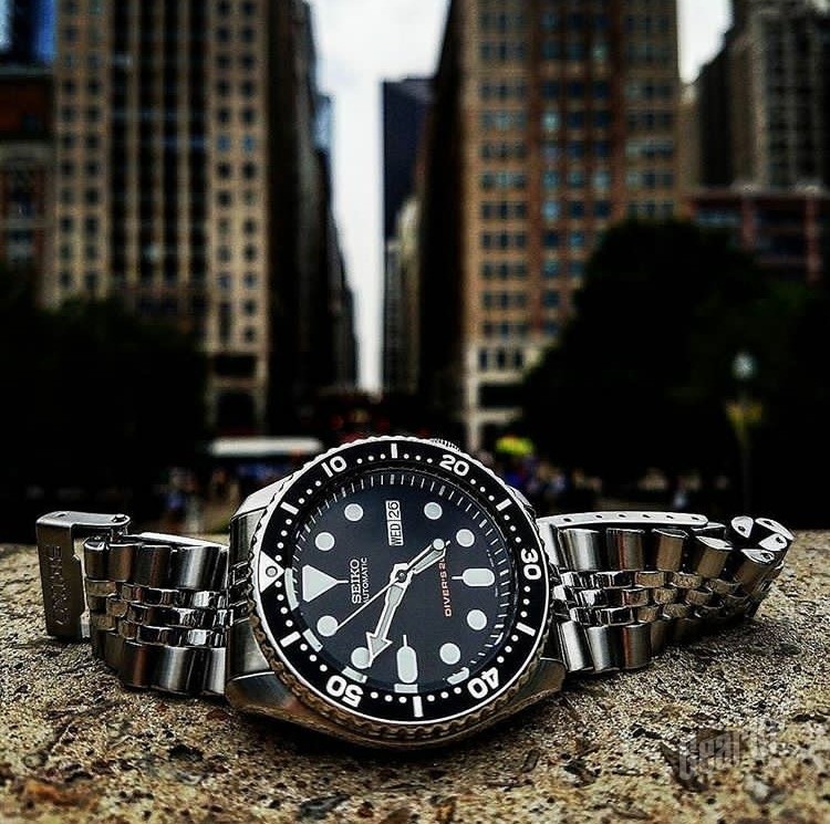 朴实无华劳力士,精工seiko手表男士翡翠绿水鬼5号