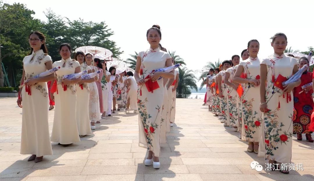 惊艳全国、破世界纪录!455名旗袍佳丽云集湛江遂溪玥珑湖
