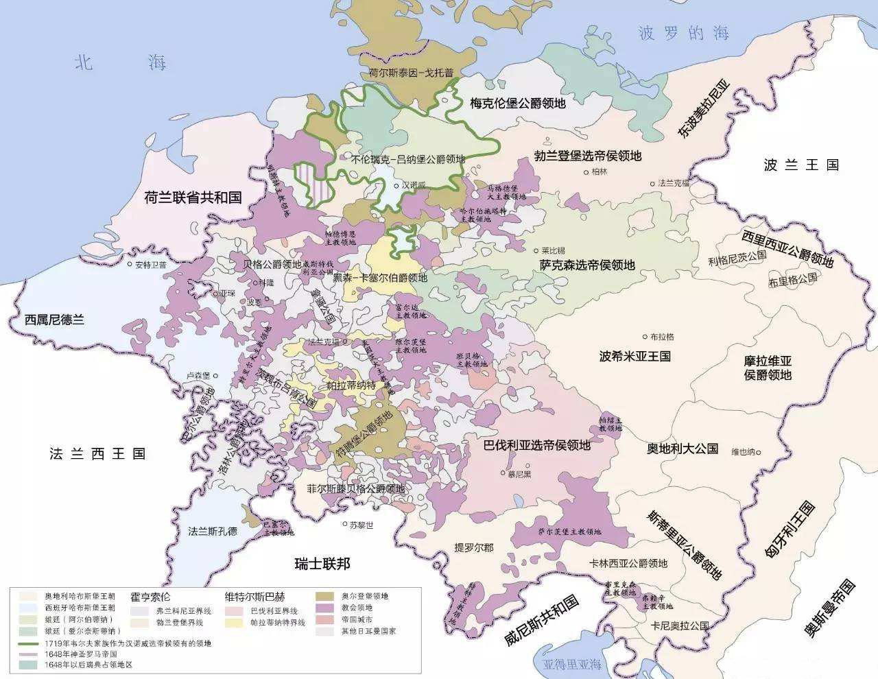 世系图说历史：800年神圣罗马帝国史，千年德意志王朝更迭史