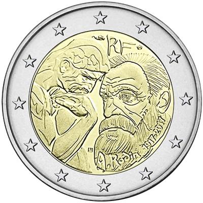 四分之一欧元中法纪念币,2欧元纪念币