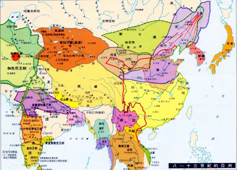 各个国家画的中国古代地图,中国历史地图常用底图