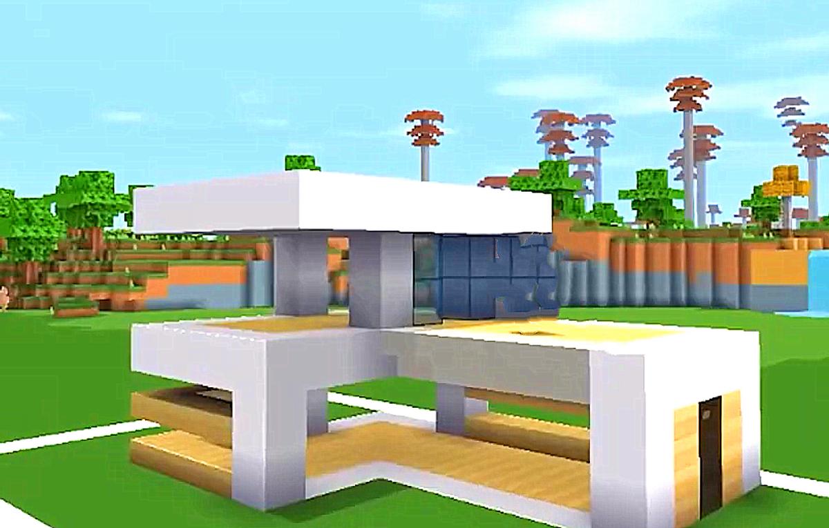 迷你世界小别墅教程简约风,手工制作迷你小别墅迷你世界