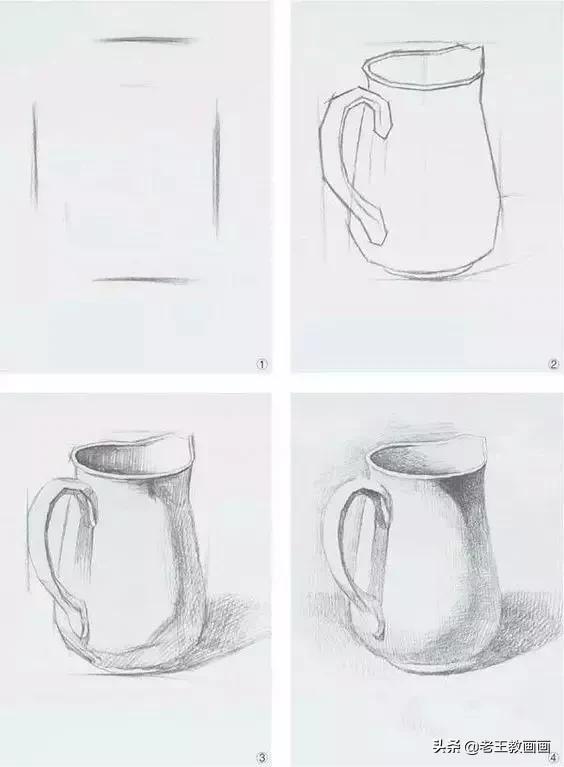 基础素描几何体,素描几何体基础教程