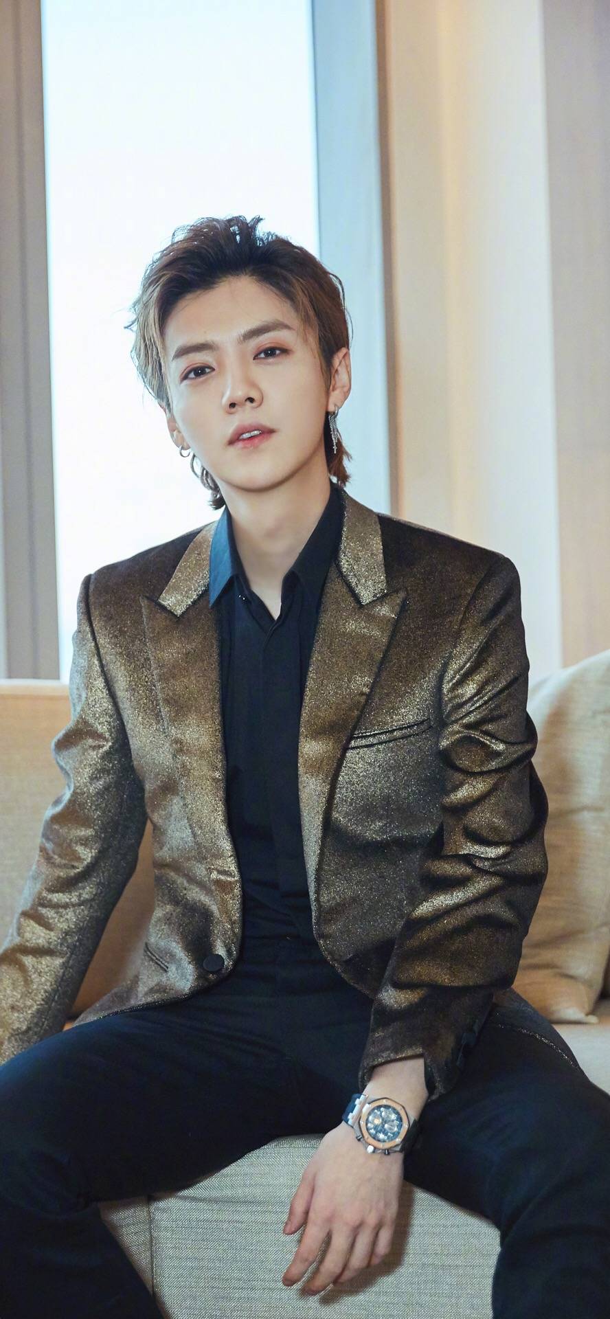 鹿晗勋章歌词壁纸图片,鹿晗手机壁纸主题锁屏