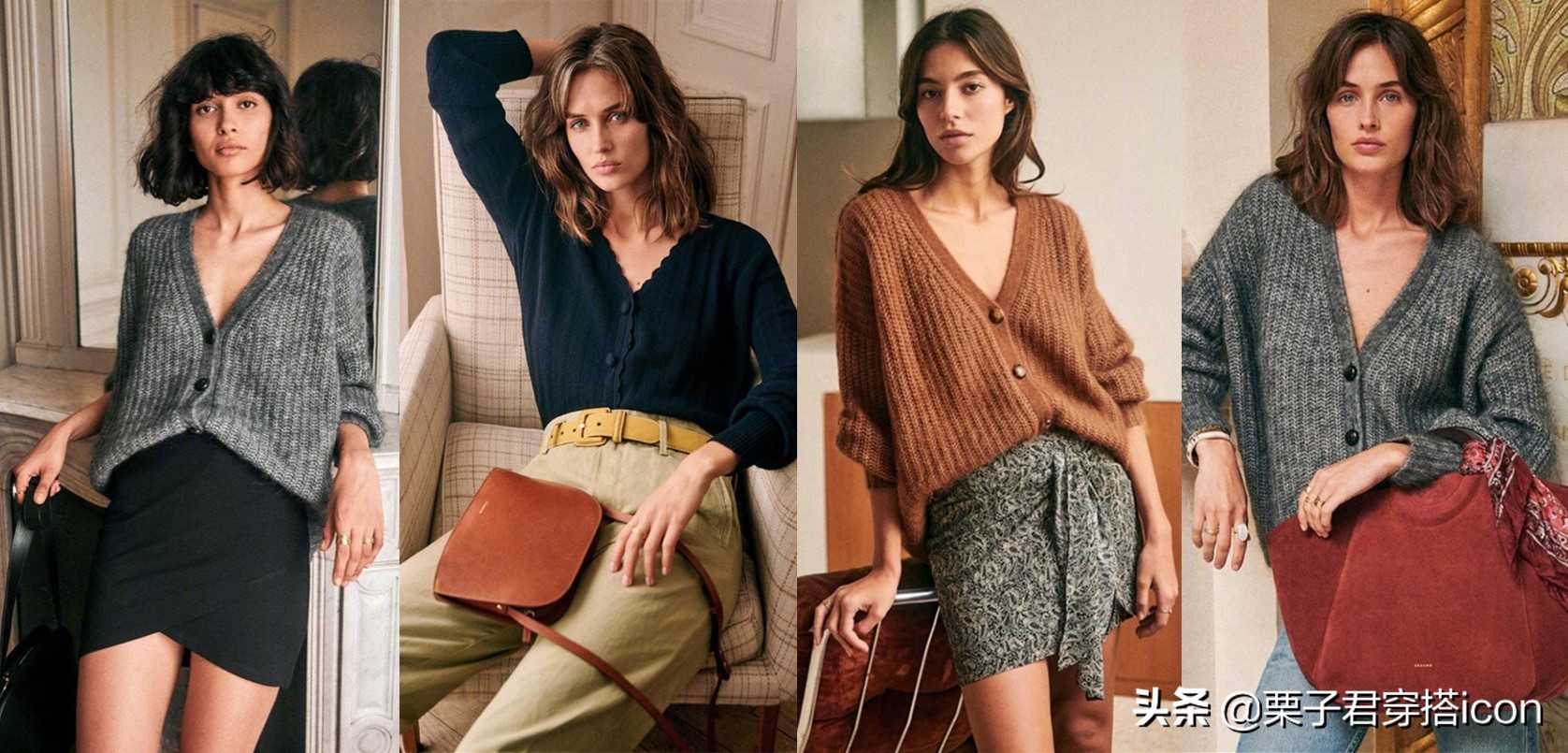 amass小香风奶奶衫,奶奶加绒加厚纯山羊绒衫