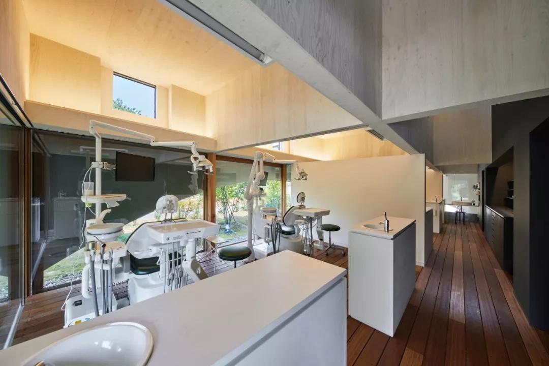 日本津波市牙科诊所,公园版的就诊环境