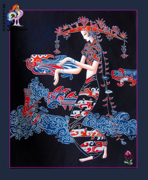 贵州扎染艺术简介,苗族蜡染艺术作品欣赏