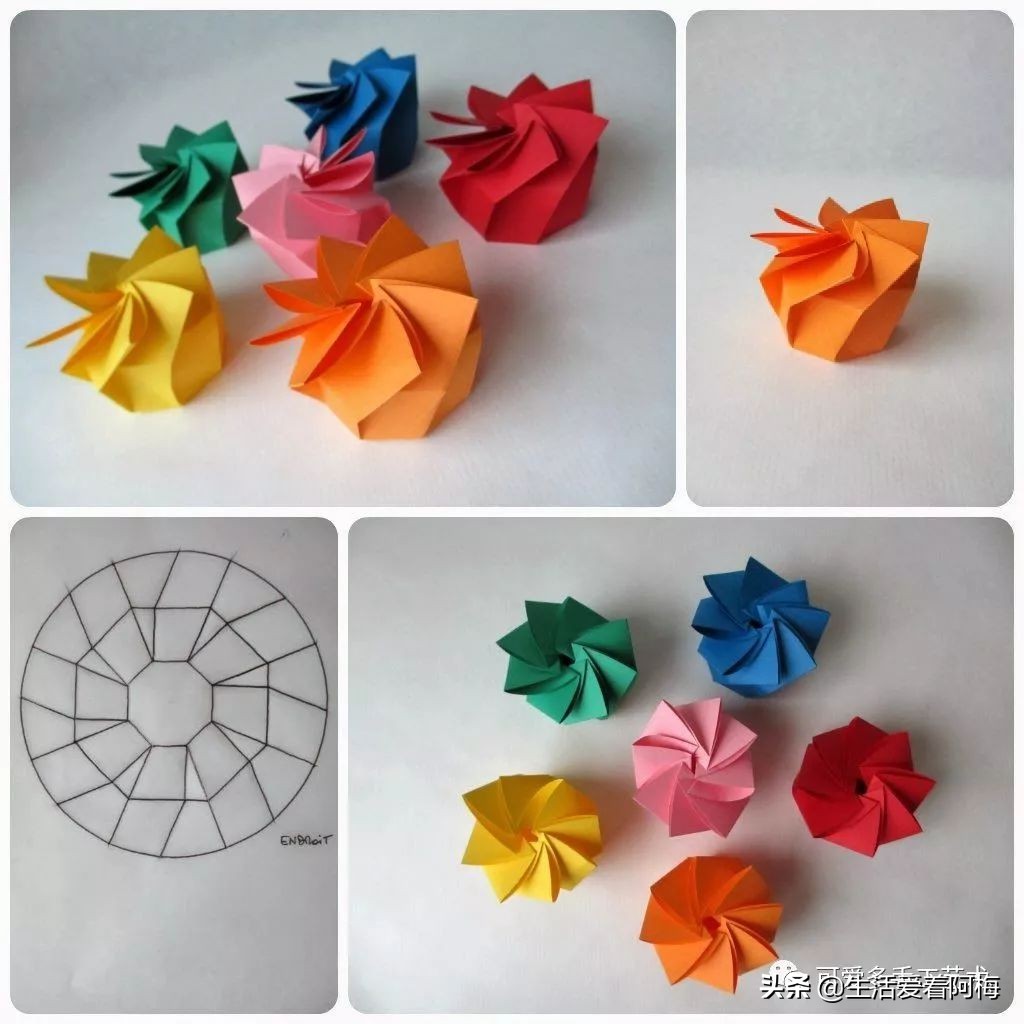 纸手工折盒教程,卡纸折漂亮的包装盒