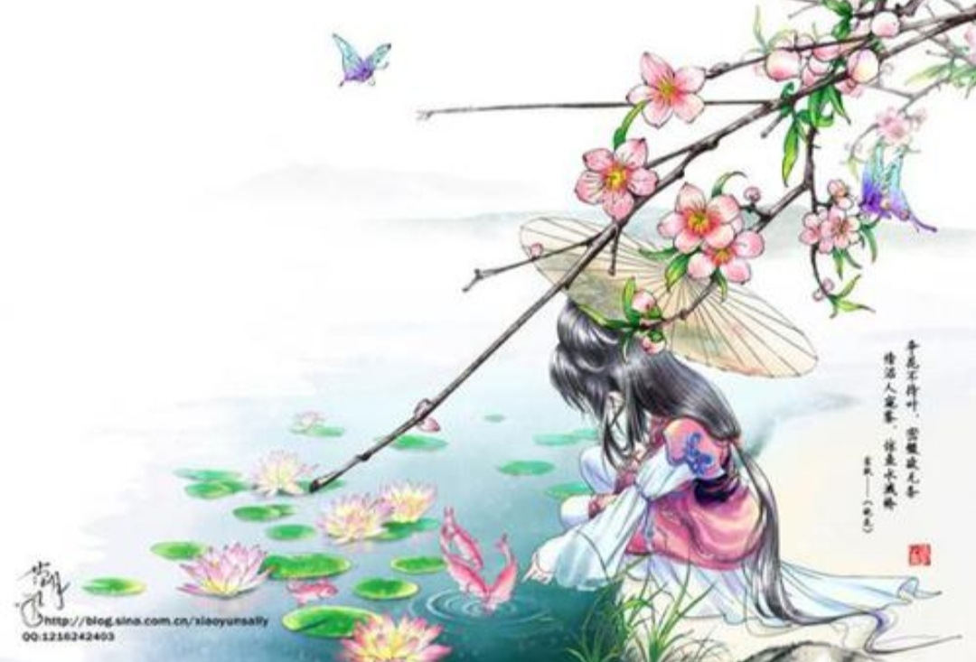 古风美女雨中撑伞唯美图片,唯美古风女生撑伞头像情侣