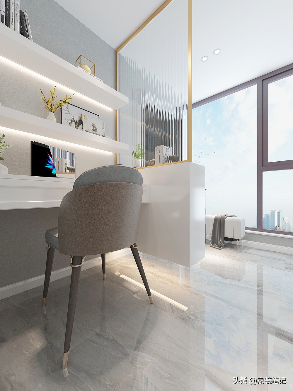 看了样板间就想买,轻奢风样板房小户型