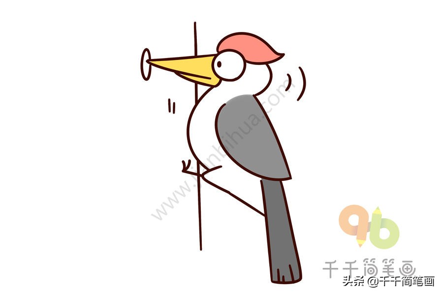 20种常见动物简笔画,儿童简笔画入门动物0-3岁零基础