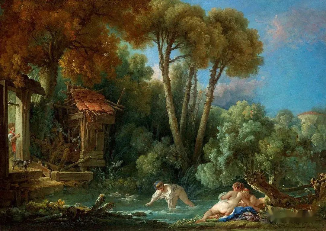 洛可可代表艺术家布歇的人体油画艺术:毫无裸露却满是性感与欲望
