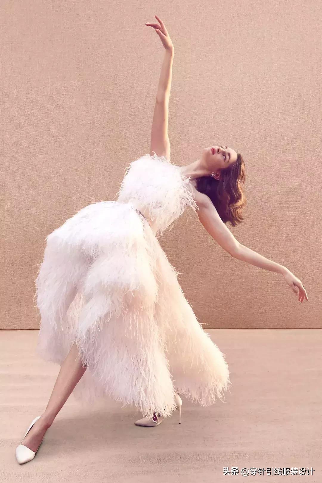 oscardelarenta婚纱走秀,婚纱欧美风秀场款