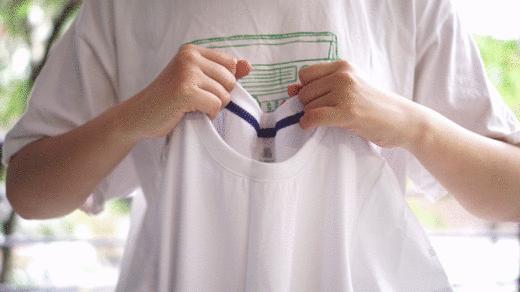 不怕水洗的重磅t恤,白小t防污t恤不怕脏