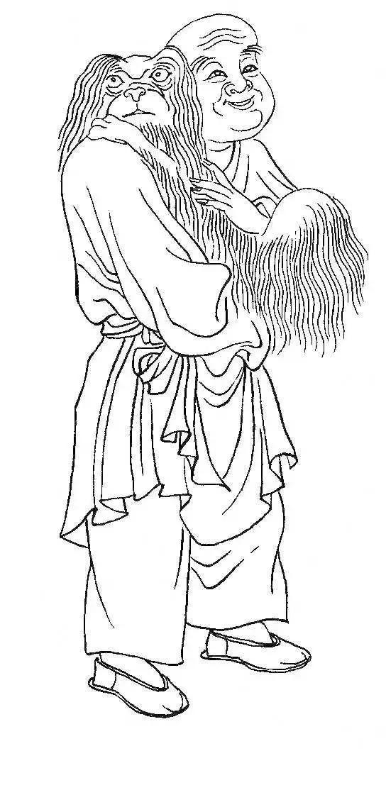 李公麟白描十八罗汉图,白描罗汉图全集