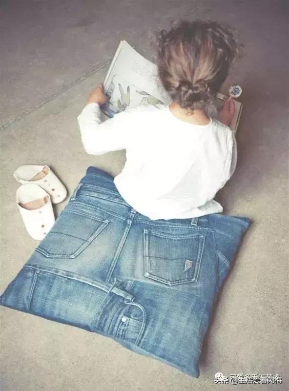 牛仔裤旧物改造手工制作小学生,废旧牛仔裤各种改造图解