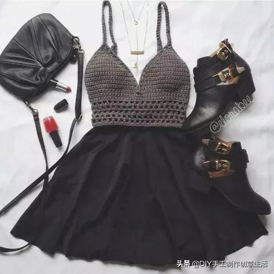 夏天来了，一定要钩一套给自己，有钩织教程