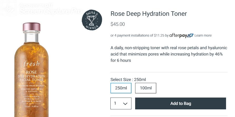 玫瑰保湿补水护肤品推荐,保湿必备精华水