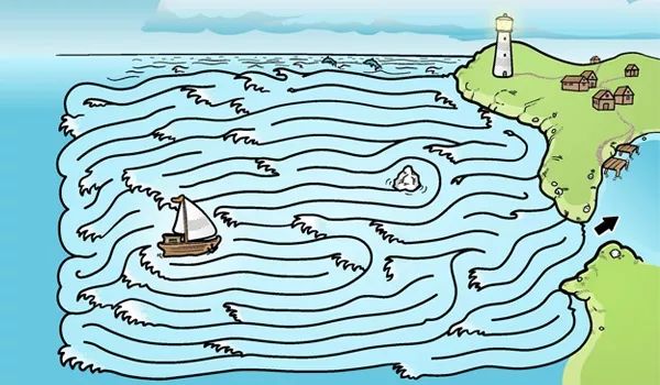 3-4岁空间方位思维训练游戏,0—6岁儿童逻辑思维迷宫游戏