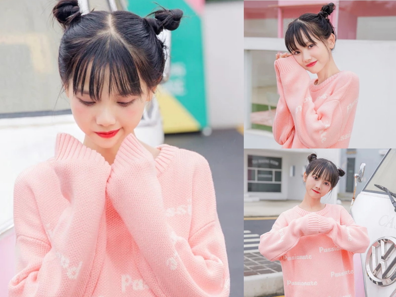 上学扎什么头发好看没有刘海可爱,头发两边扎两个小辫子怎么扎可爱