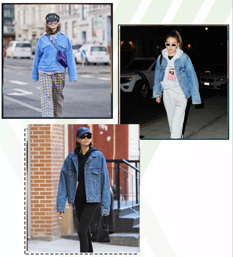 秋冬季节卫衣单穿有些冷，加件外套一起穿，舒适时尚又有范儿