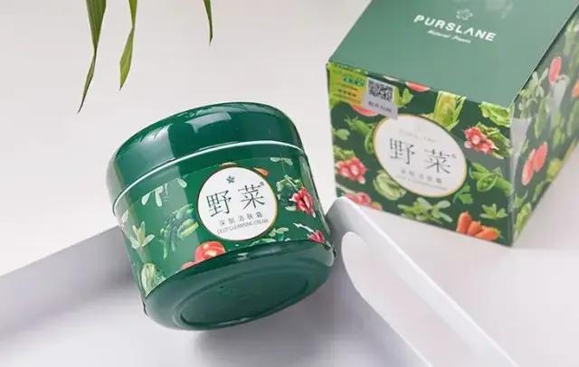 马齿苋野菜面霜,野菜清洁面霜正确使用方法