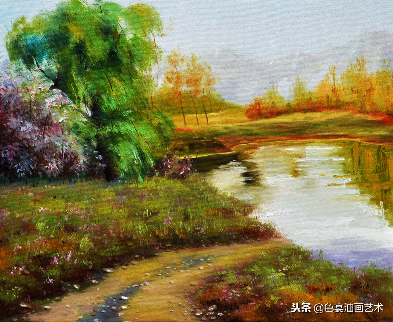 俄罗斯油画大师风景油画教程视频,油画大师油画风景创作教学视频