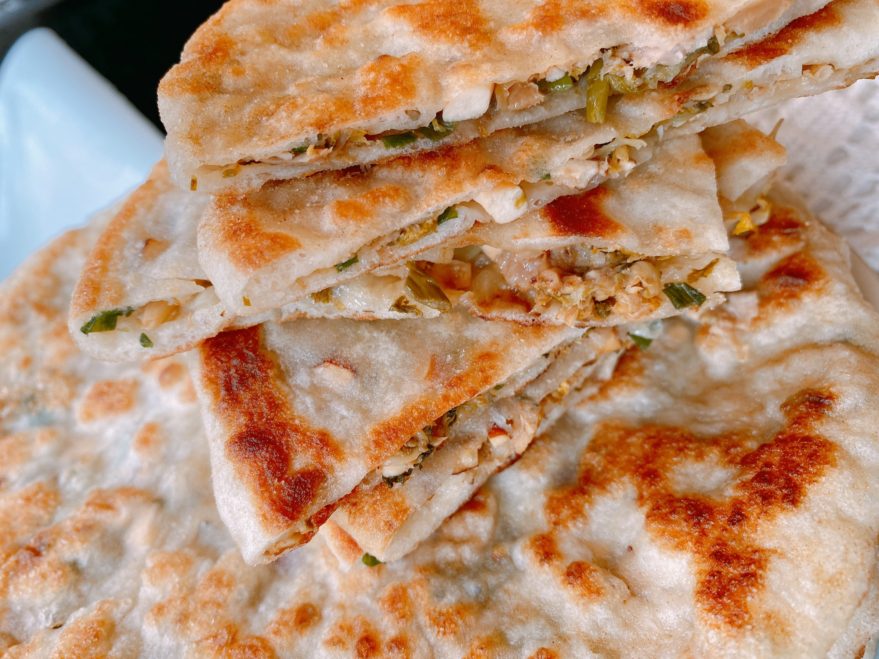 雪菜软饼,发面雪菜饼的做法