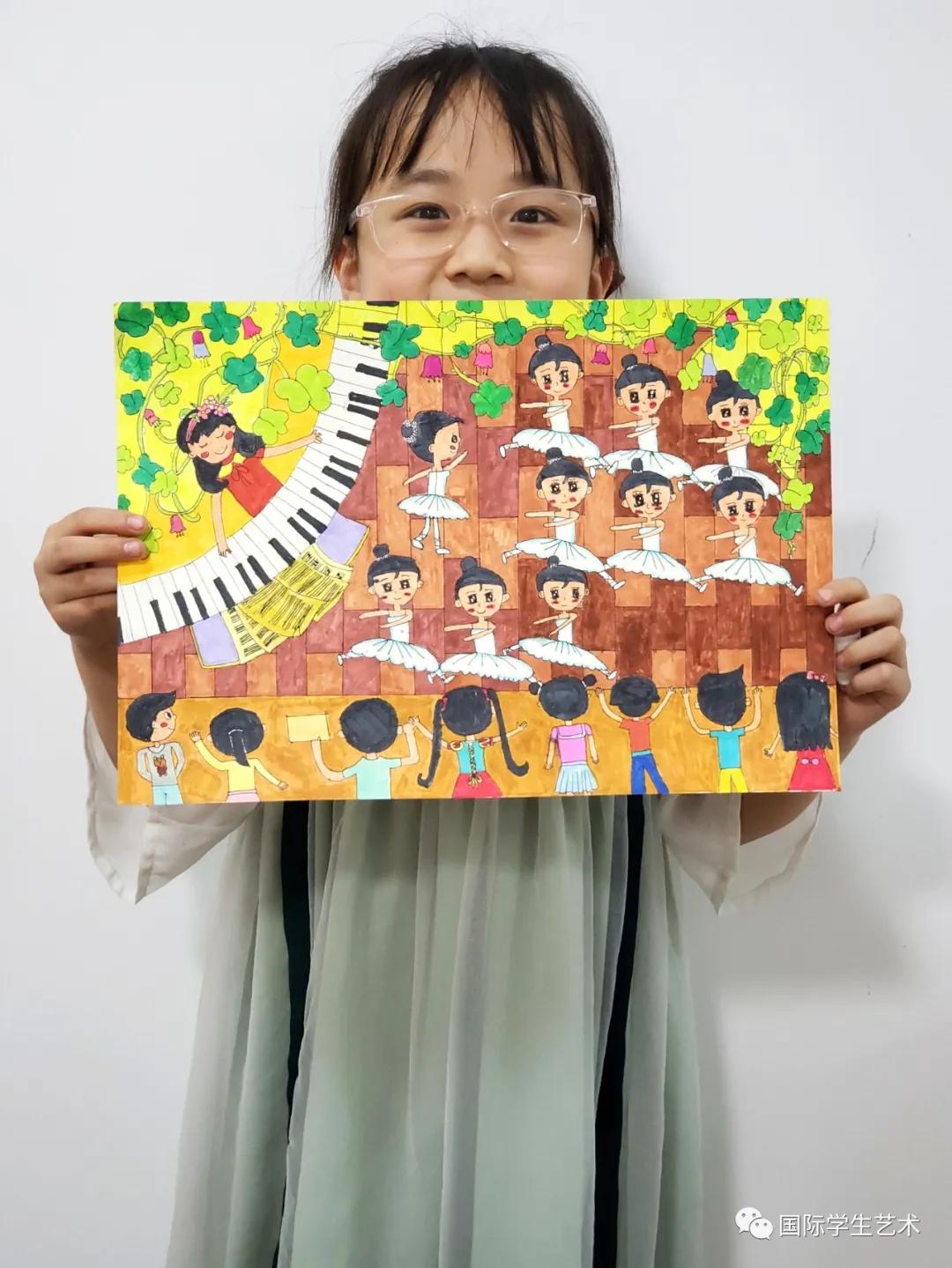 2018世界杯儿童画获奖作品,第十一届世界杯青少年绘画大赛