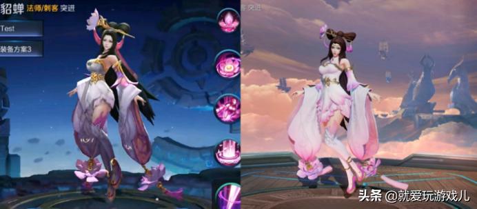 王者荣耀旧版本的女英雄模型,王者荣耀新旧女英雄模型对比