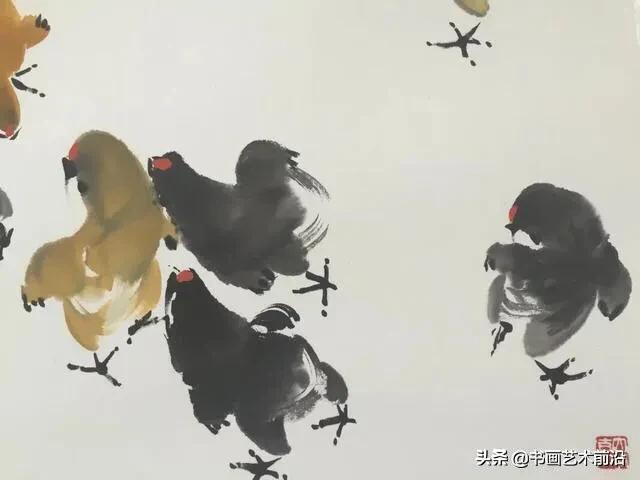 墨豪国画小鸡,墨豪画鸡创作过程
