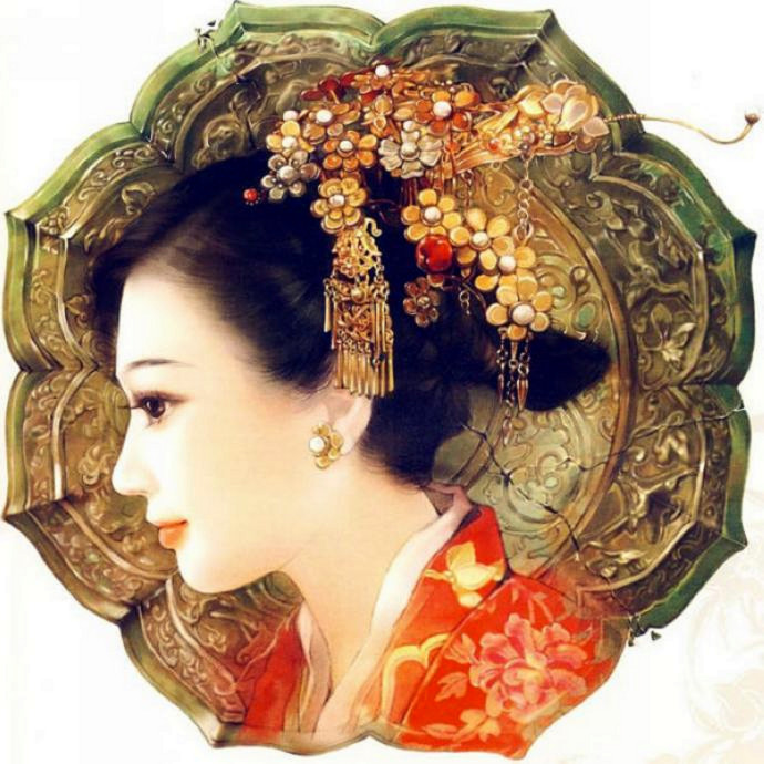 「汉装潋滟」德珍彩绘古典美人