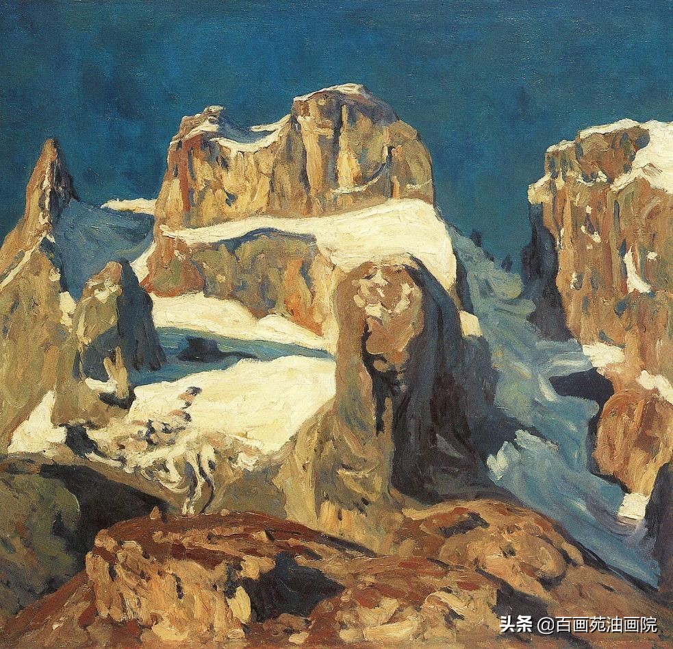 油画风景教程简单又好看,油画风景第一遍技巧