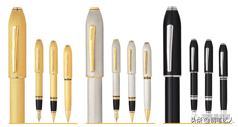 美国出名的钢笔品牌,美国高仕cross新世纪磨砂黑中性笔