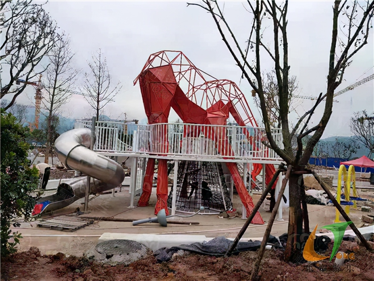 重庆不锈钢滑梯施工,万州爆款不锈钢滑梯安装