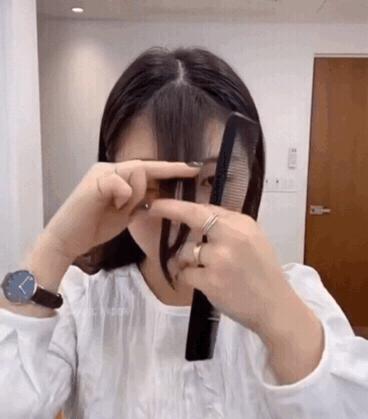 任何脸型都巨好看的刘海教程,什么脸型都适合的刘海在家就能剪