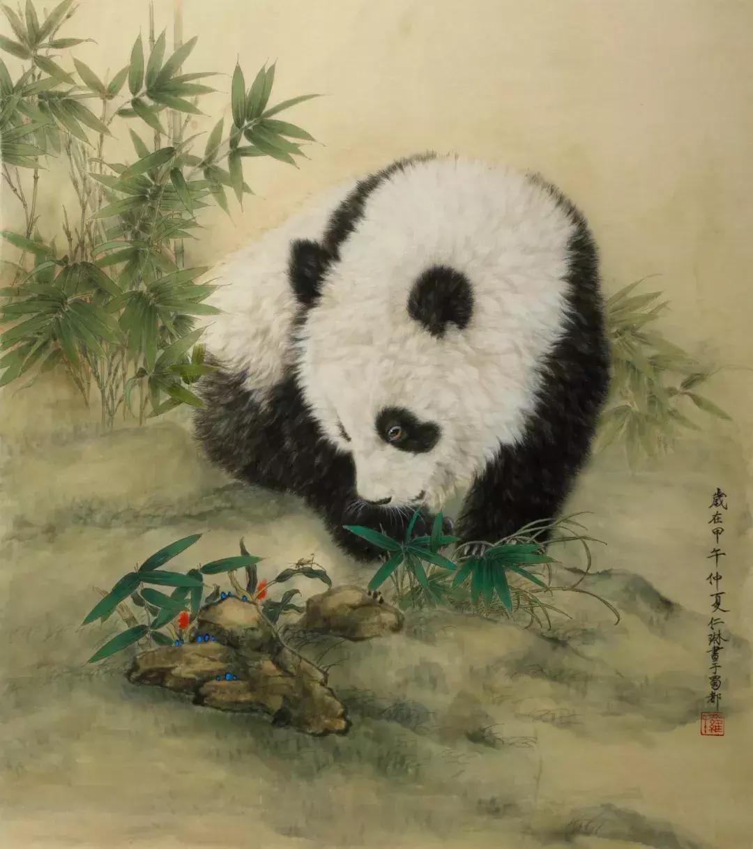 画100种可爱小萌物熊猫,怎么画熊猫简单又可爱