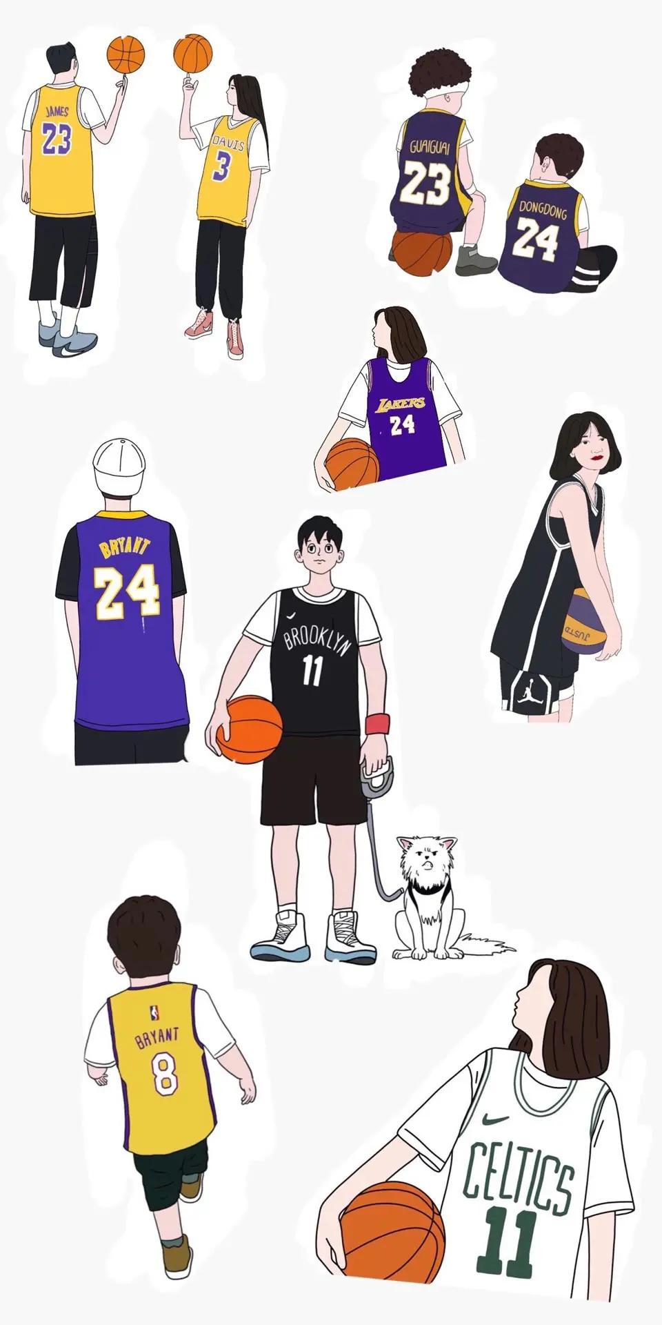 情侣篮球头像,情侣篮球头像一男一女