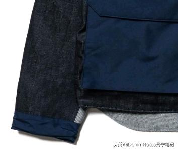 日本原宿潮牌猿人头Bape推出多材质拼接牛仔夹克