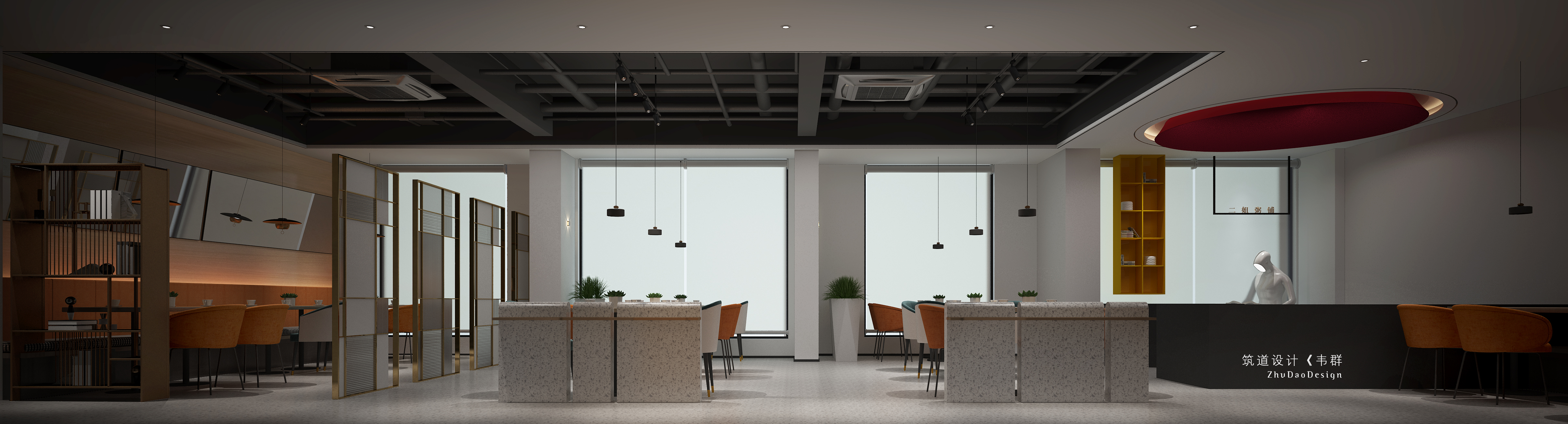 二姐粥铺281平商业空间取名澜厨有着业主自己的Style