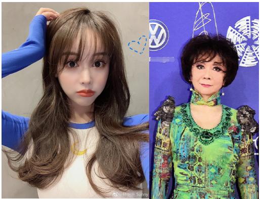 除了张曼玉、范冰冰，网红也难逃蔡明定律，额宽眼大犹如外星人