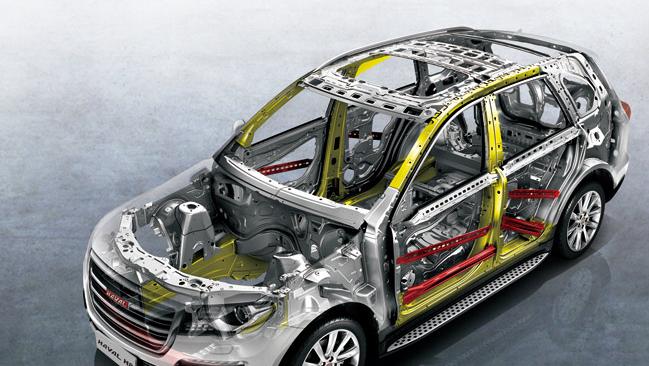 哈弗h8碰撞,哈弗h9遭大卡车严重追尾