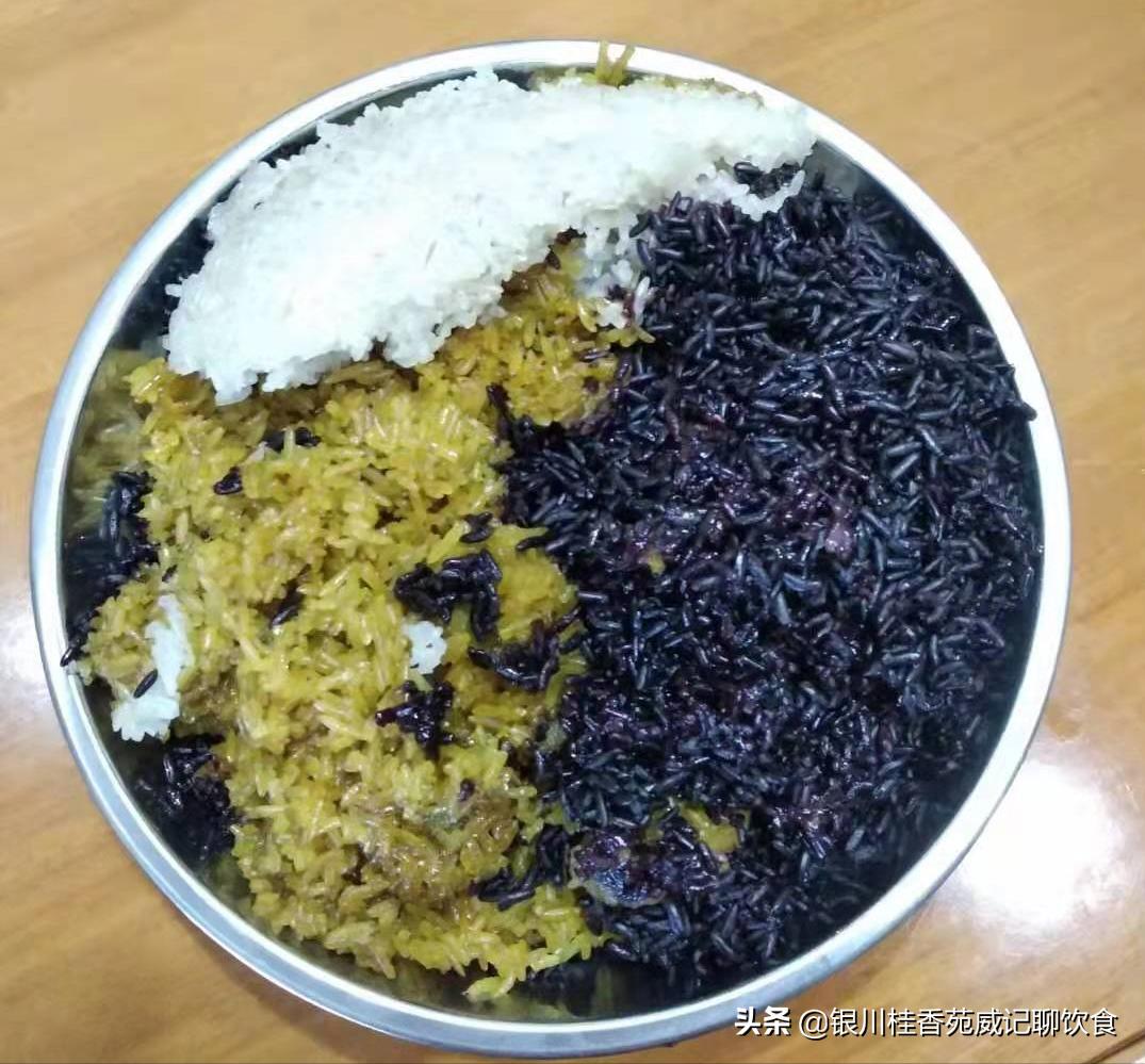 广西壮族清明节的美食,广西三月三清明五色糯米饭