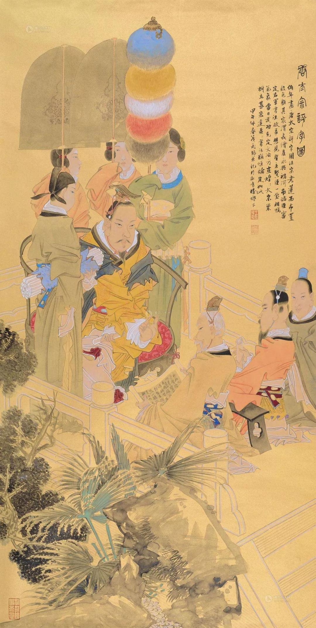 万国来朝唐太宗,李世民万国来朝图