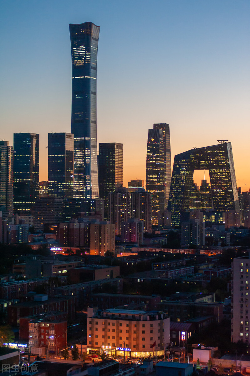 中信大厦中国尊北京最高楼,擎天柱北京展览馆