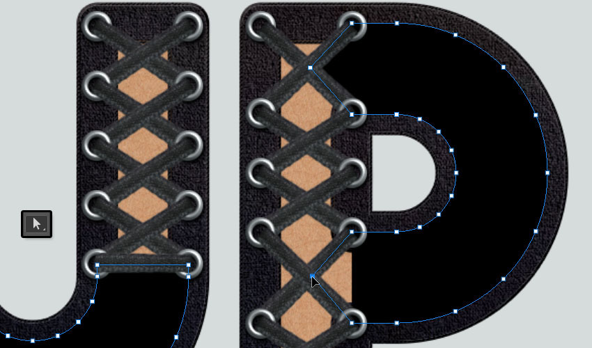 ps怎么做创意字体描边,ps鞋带花边怎么设计