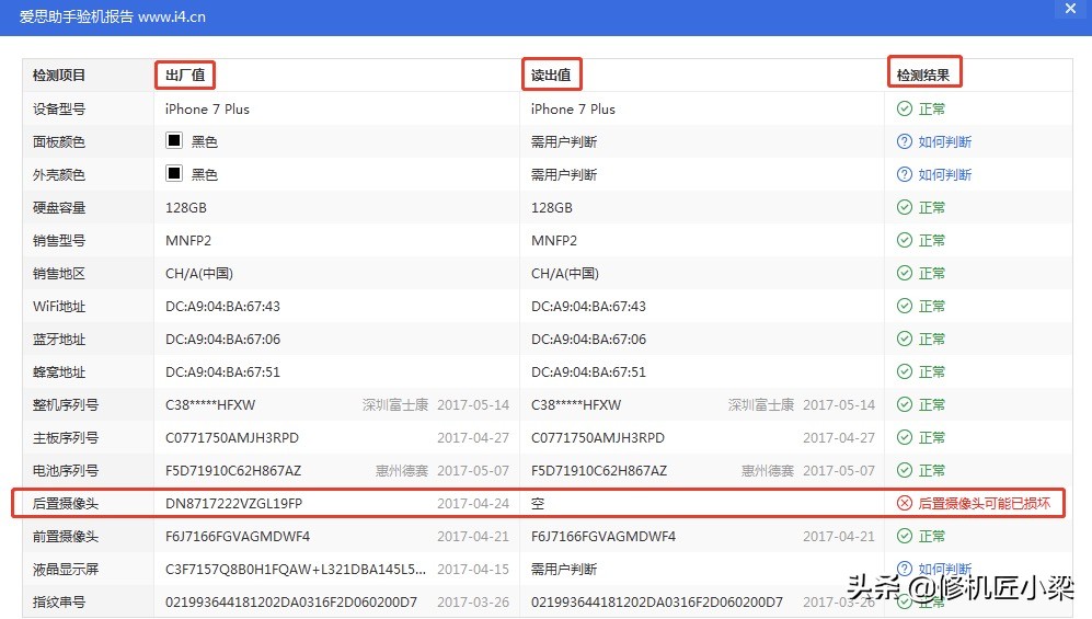 维修7p后置摄像头,怎么修苹果7p摄像头抖动