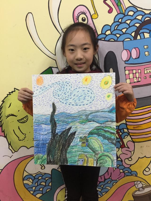 用油画棒画星空有层次感,怎么用油画棒星空画